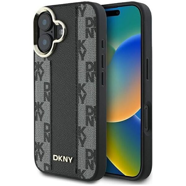 DKNY DKNY DKHMP16MPCPVSLK iPhone 16 Plus 6.7" czarny/black hardcase Checkered Pattern Magsafe