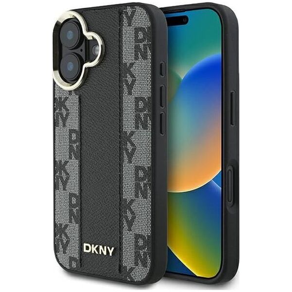 DKNY DKNY DKHMP16SPCPVSLK iPhone 16 6.1" czarny/black hardcase Checkered Pattern Magsafe