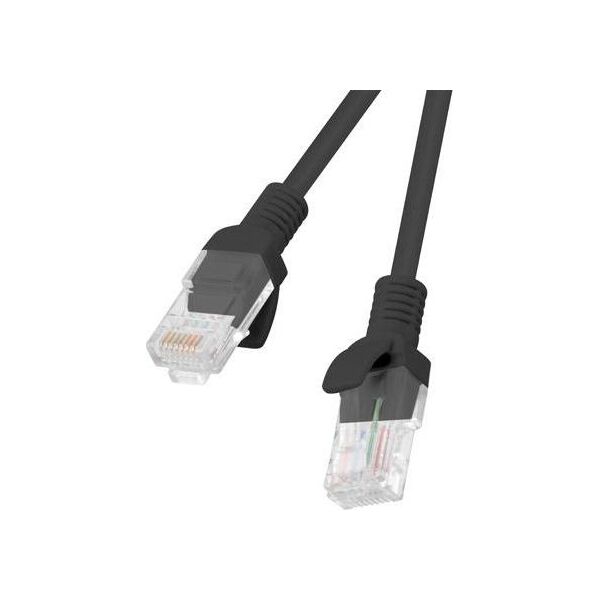 Lanberg Patchcord PCU5-20CC-0050-BK kat.5e 0,5M czarny 10-pack-PCU5-20CC-0050-BK