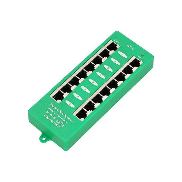 ExtraLink EXTRALINK ACTIVE POE INJECTOR 8 PORT GIGABIT 802.3AT/AF MODE A