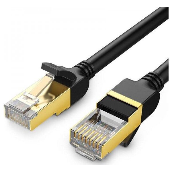 Ugreen Okrągły kabel sieciowy UGREEN NW107 Ethernet RJ45, Cat.7, STP, 5m (czarny)