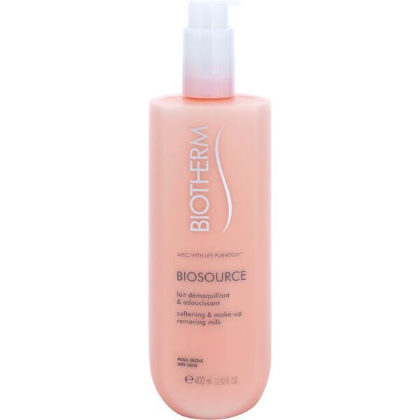 Biotherm Biosource mleczko oczyszczające do skóry suchej 400ml