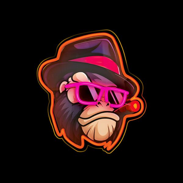 Neon ART LED GANGSTA MONKEY multicolor FLA03 Forever Light 5900495974235