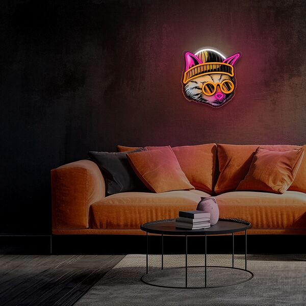 Neon ART LED CAT DREAMER multicolor FLA04 Forever Light 5900495454225