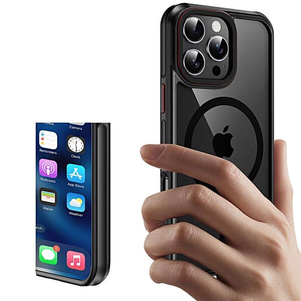 Case IPHONE 16 PRO Tech-Protect MagHybrid MagSafe black 5906302312085