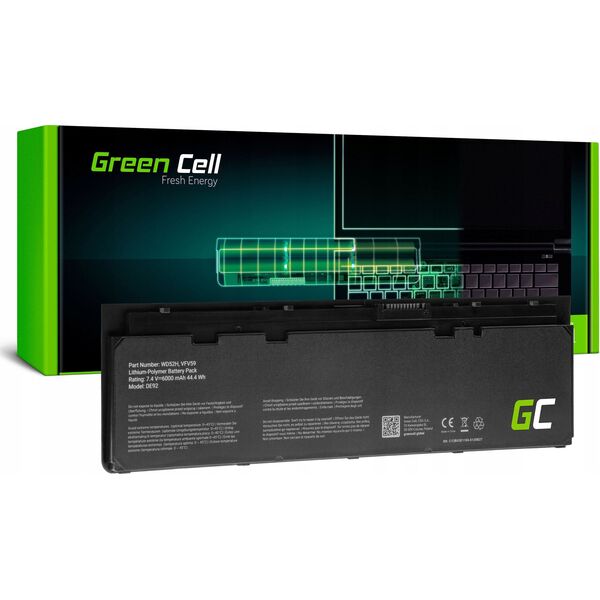 Bateria Green Cell GREEN CELL battery WD52H VFV59 for Dell Latitude E7240 E7250 7.4V 5000mAh
