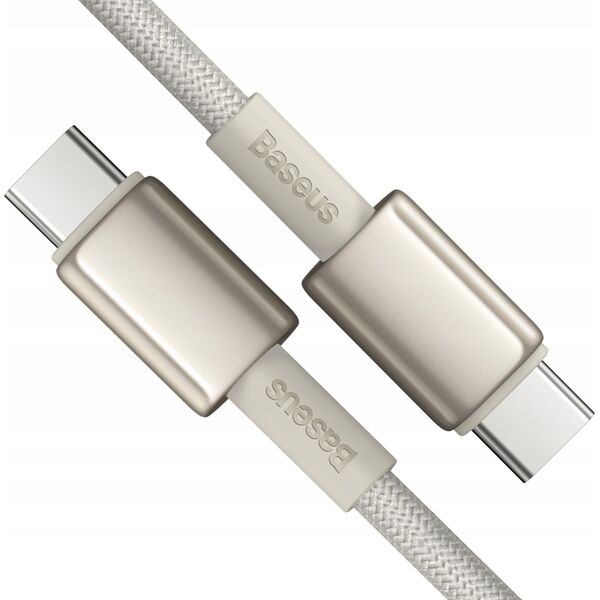 Kabel USB Baseus USB-C - USB-C 1 m Beżowy (BSU4881)