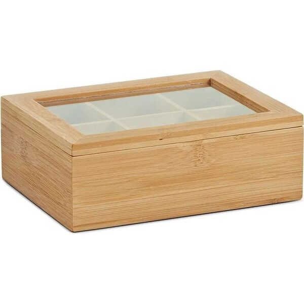 Zeller Bamboo κουτί για φακελάκια τσαγιού - 6 θέσεων, ZELLER 13429094 4003368253602