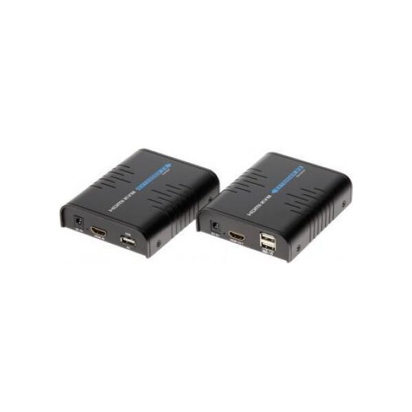 System przekazu sygnału AV Extender HDMI+USB-EX-100