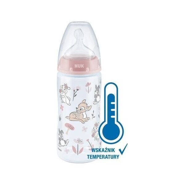 NUK 418696 BUTELKA 300ML WSKAŹNIK TEMPERATURY  DISNEY BAMBI 526288, 741486