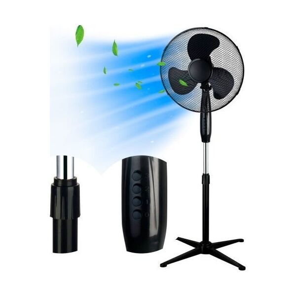 Wentylator ExtraLink EXTRALINK BRYZA, ESF-40D-BL, STANDING FAN, 3 BLADES, 3 SPEED SETTINGS, BLACK