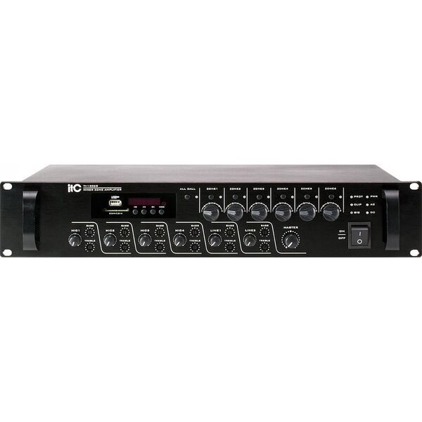 Wieża Fonestar WZMACNIACZ 6-STREFOWY TI-1206S ITC 120W BLUETOOTH/TUNER FM/USB/SD