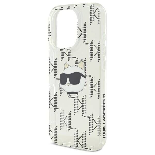 Karl Lagerfeld case for iPhone 16 Pro 6,3&quot; KLHCP16LHKLPCHT transparent Hard IML Choupette Head Electroplated 3666339319908
