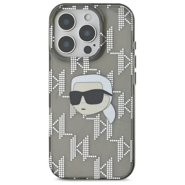 Karl Lagerfeld case for iPhone 16 Pro 6,3&quot; KLHCP16LHKLPKHK black Hard IML Karl Head Electroplated 3666339319786