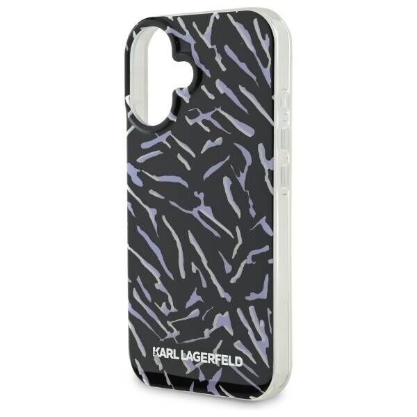Karl Lagerfeld case for iPhone 16 Plus 6,7&quot; KLHCP16MHZBPKCCU Purple Hard Zebra With Cord 3666339320331