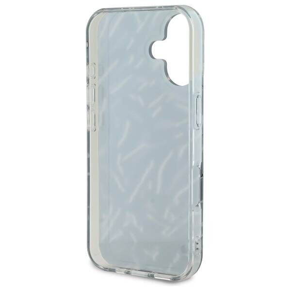 Karl Lagerfeld case for iPhone 16 6,1&quot; KLHCP16SHZBPKCCU purple Hard Zebra With Cord 3666339320324