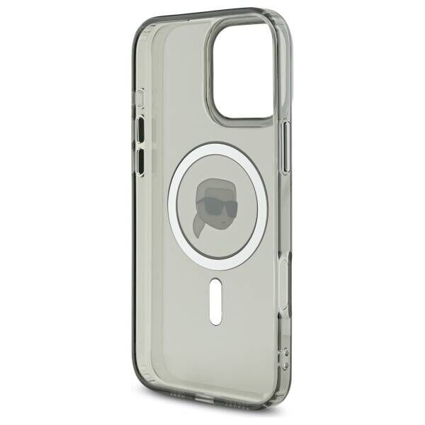 Karl Lagerfeld case for iPhone 16 Pro Max 6,9&quot; KLHMP16XHLSKIK black Hard IML Metal Karl Head MagSafe 3666339318192