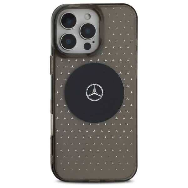 Mercedes case for iPhone 16 Pro 6,3&quot; MEHMP16L23HCPK Hardcase MB Case Star Pattern black 3666339326340