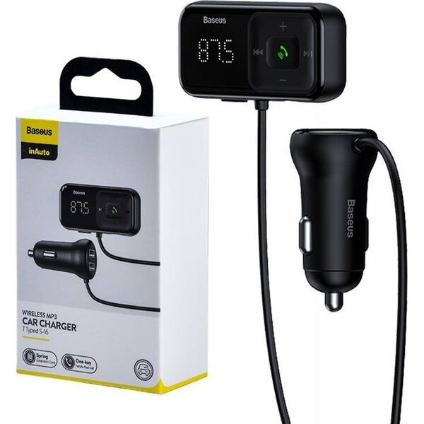 Transmiter FM Baseus Bluetooth MP3 S-16 czarny