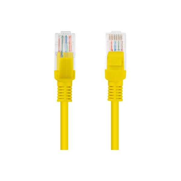 Lanberg Patchcord, Cat6, nieekranowany, 2m, żółty (PCU6-10CC-0200-Y)