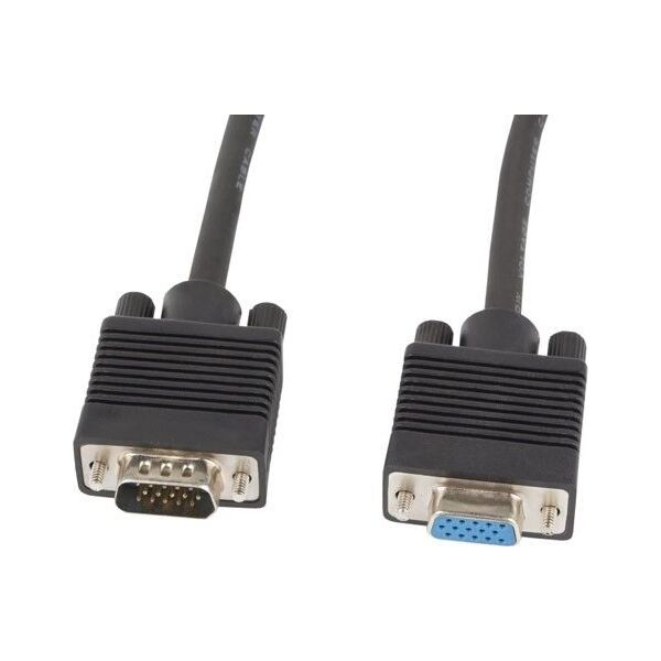 Kabel Lanberg D-Sub (VGA) - D-Sub (VGA) 1.8m czarny (CA-VGAC-10CC-0018-B+)