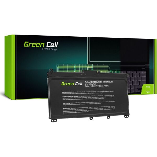 Bateria Green Cell TF03XL HSTNN-LB7X do HP Pavilion 14/15 11.55V 3600mAh (HP145)