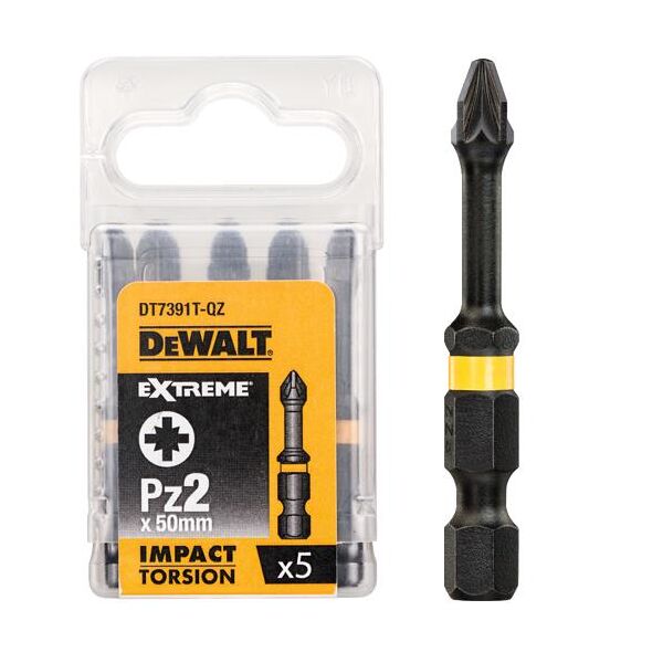 Dewalt Końcówki wkrętarskie 50mm Torsion Pz2 5szt. (DT7391T)