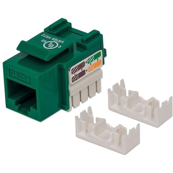 Intellinet Network Solutions Moduł keystone CAT.5e, UTP, RJ45, Zaciskany, Zielony (210997)