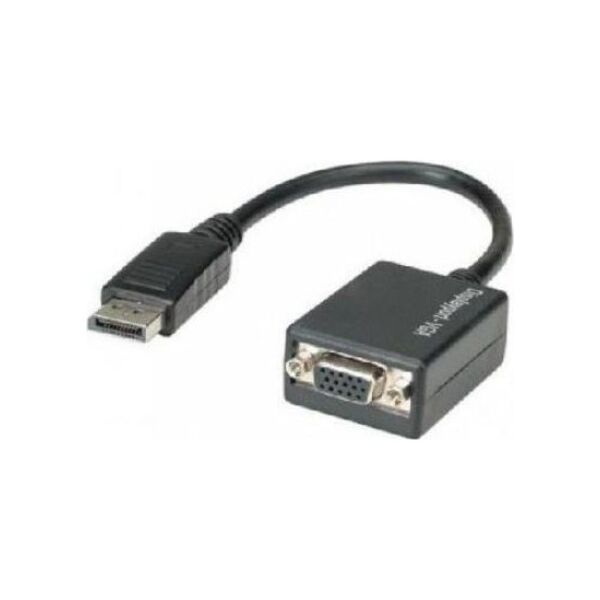Adapter AV Techly DisplayPort - D-Sub (VGA) czarny (325325)