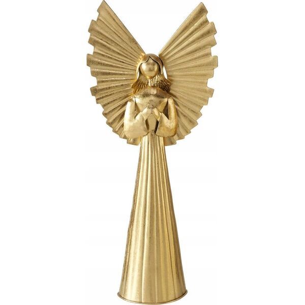 Boltze Złota figurka z metalu NURIEL, wysoki anioł 54 cm
