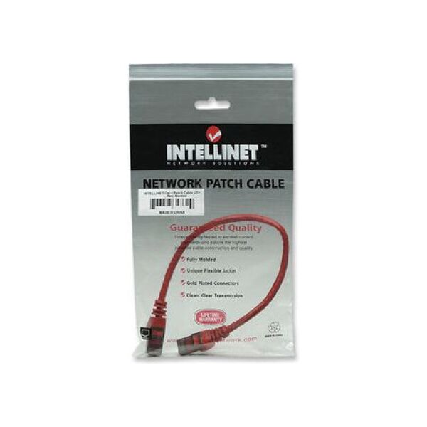 Intellinet Network Solutions Patch kabel Cat6 UTP 0,5m czerwony (342131)