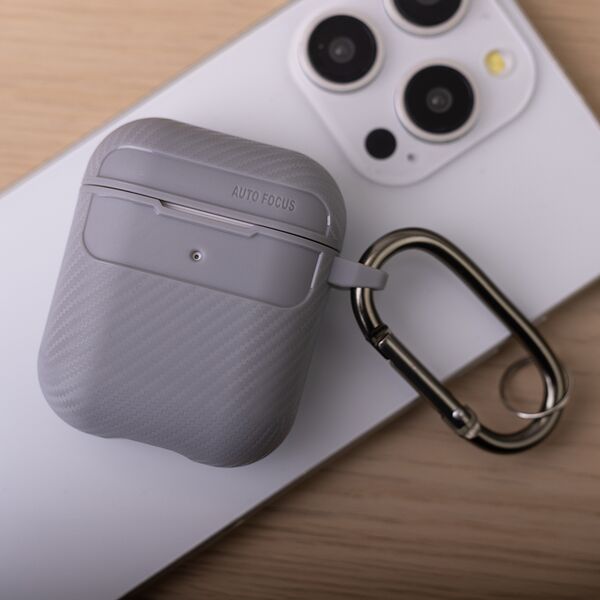 Carbon case for Airpods 4 with ANC grey 5906961927514