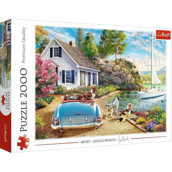 Trefl Puzzle 2000 element?w Wakacyjna przysta?