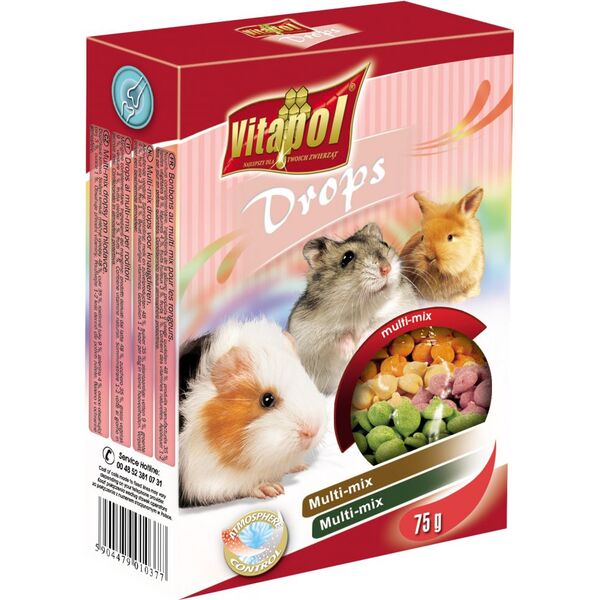 Vitapol DROPSY DLA GRYZONI MIX 75g