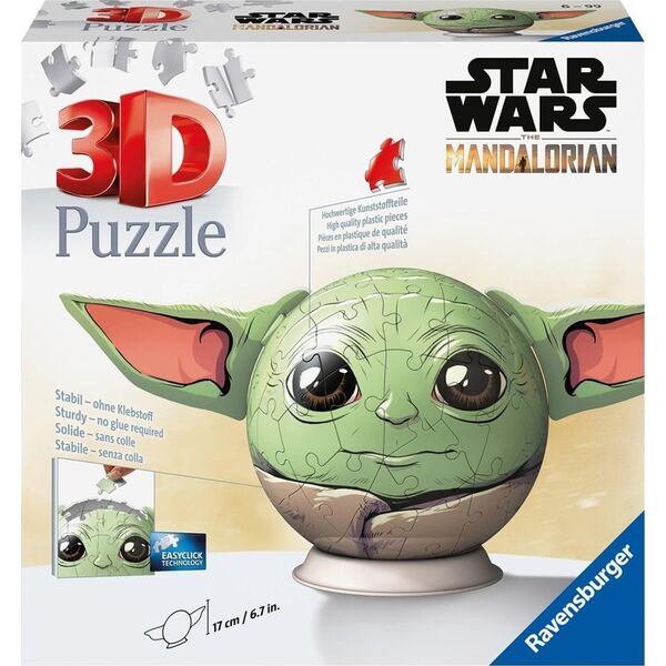 Ravensburger Puzzle 3D 72 Star Wars Grogu Kula