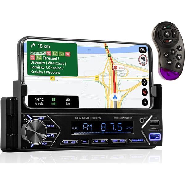 Radio samochodowe Blow 78-346# Radio blow mobile pro 1din uchwyt smart