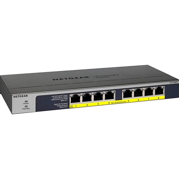 Switch NETGEAR GS108PP-100EUS