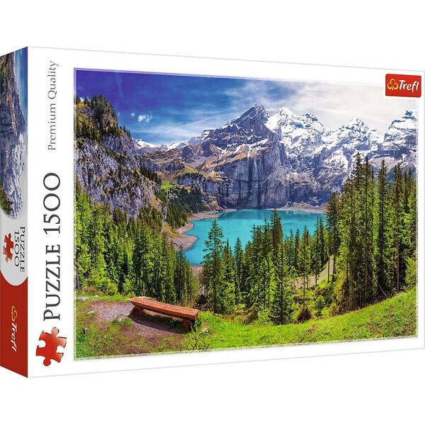 Trefl Puzzle 1500 elementów Jezioro Oeschinen Alpy