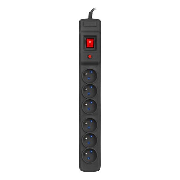 Listwa zasilająca Armac Multi M6 przeciwprzepięciowa 6 gniazd 2.5 m czarna (M6/25/CZ)