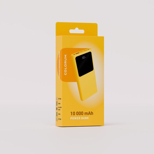 COLORUM Power bank 10 000 mAh CPB10-05 xYellow 5907457718746