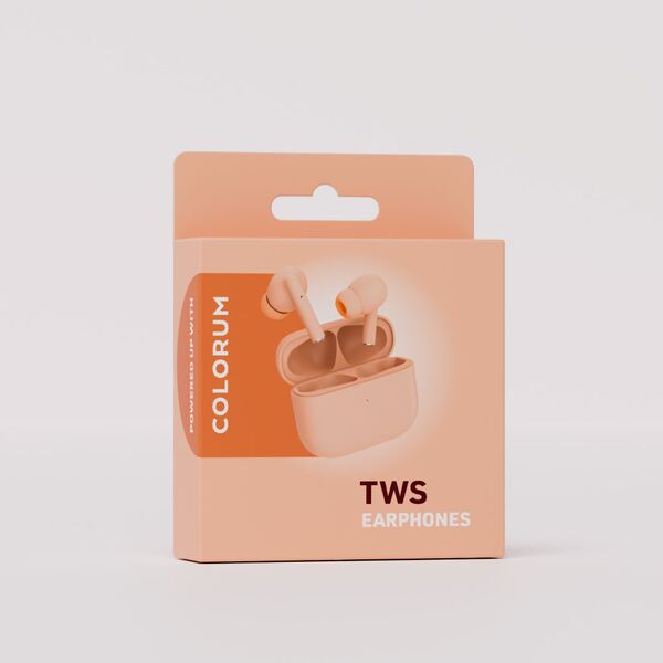 COLORUM TWS Bluetooth earphones CTWS-14 x Peach Fuzz 5907457731196
