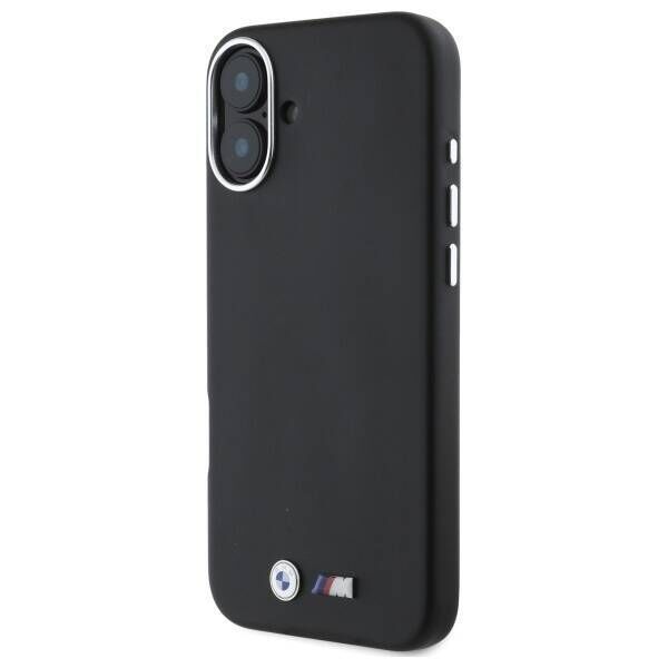 Original Case IPHONE 16 PLUS BMW Hardcase M Smooth Full Wrapped Metal MagSafe (BMHMP16M23PMWK) black 3666339324575