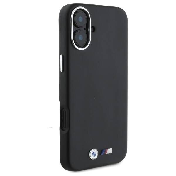 Original Case IPHONE 16 PLUS BMW Hardcase M Smooth Full Wrapped Metal MagSafe (BMHMP16M23PMWK) black 3666339324575