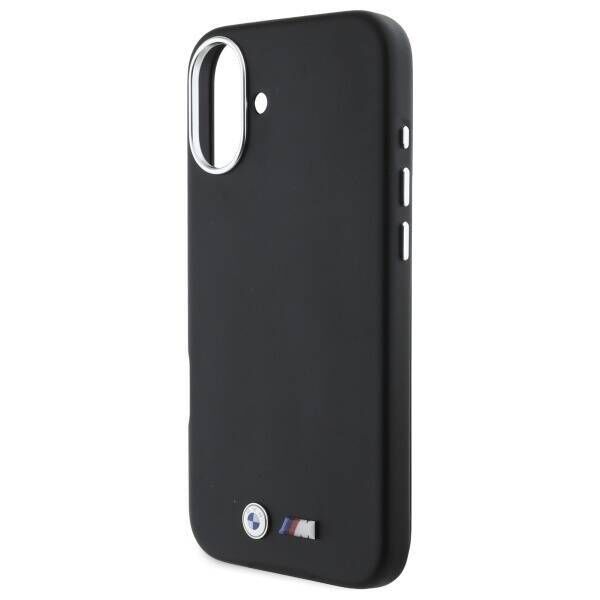 Original Case IPHONE 16 PLUS BMW Hardcase M Smooth Full Wrapped Metal MagSafe (BMHMP16M23PMWK) black 3666339324575