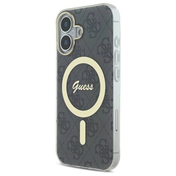 Original Case IPHONE 16 PLUS Guess Hardcase IML 4G MagSafe (GUHMP16MH4STK) black 3666339341978