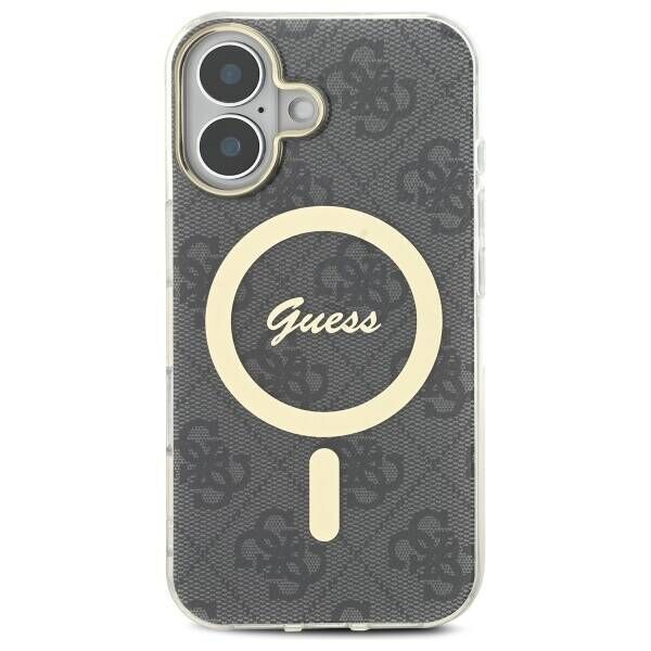 Original Case IPHONE 16 PLUS Guess Hardcase IML 4G MagSafe (GUHMP16MH4STK) black 3666339341978