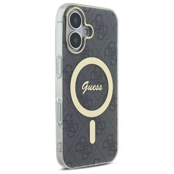Original Case IPHONE 16 PLUS Guess Hardcase IML 4G MagSafe (GUHMP16MH4STK) black 3666339341978