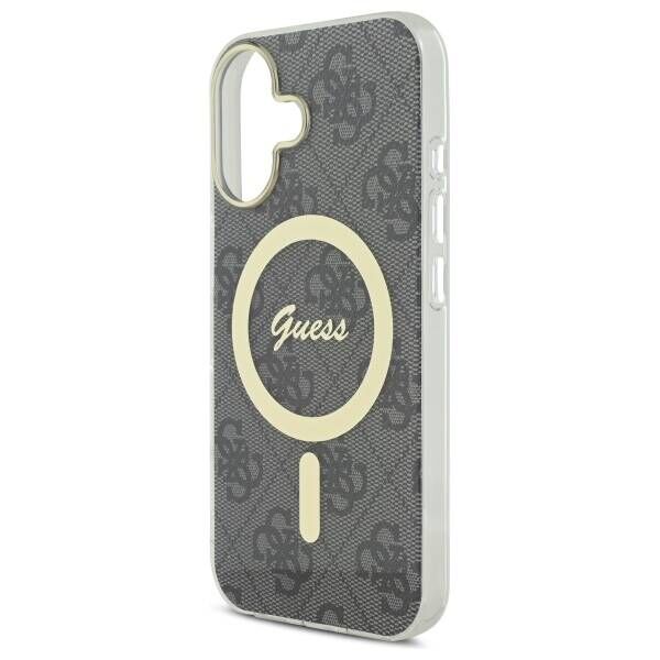 Original Case IPHONE 16 PLUS Guess Hardcase IML 4G MagSafe (GUHMP16MH4STK) black 3666339341978