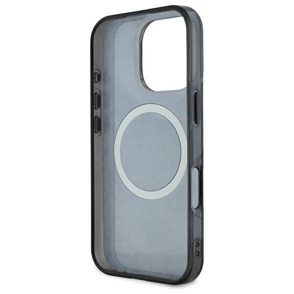 Original Case IPHONE 16 PRO MAX Guess Hardcase IML Peony On 4G Background MagSafe (GUHMP16XH4PYEEK) black 3666339299934