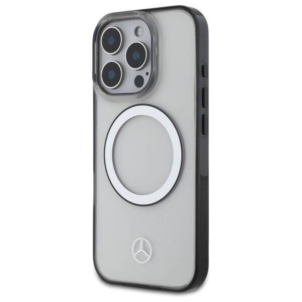 Original Case IPHONE 16 PRO Mercedes Hardcase Printed Logo MagSafe (MEHMP16L23HUOKC) transparent 3666339326067